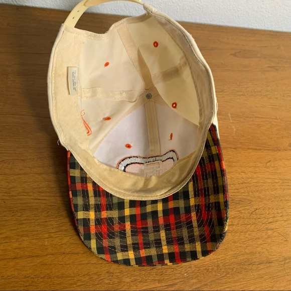 Vintage MLB Baseball San Francisco Giants Two Tone Plaid Brim Baseball Cap - Picture 5 of 8